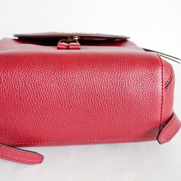 Michael Kors Riley M Leather Backpack Mulberry - Picture 5 of 8